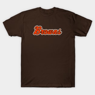 Browns Football Script T-Shirt